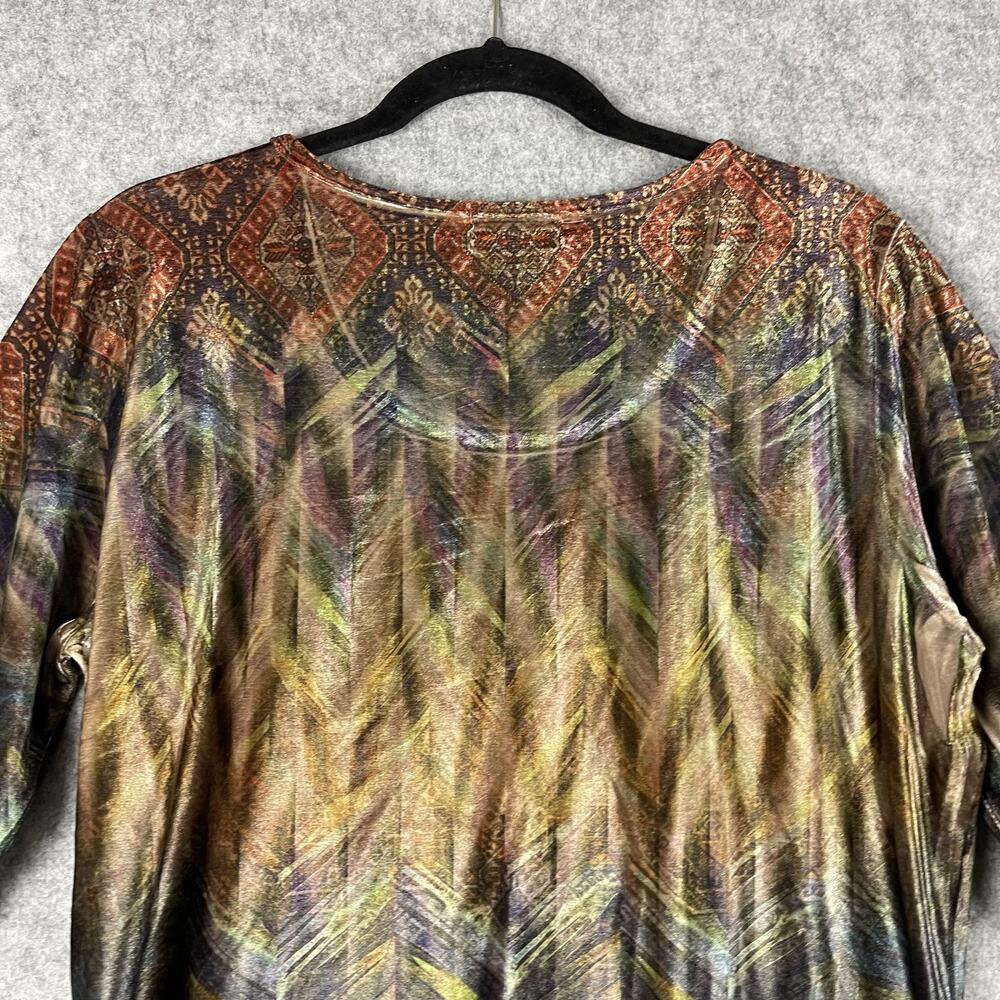 Live And Let Live Velvet Tunic Top Womens XL Asymmetrical Whimsigoth Fairy Artsy - Picture 11 of 14